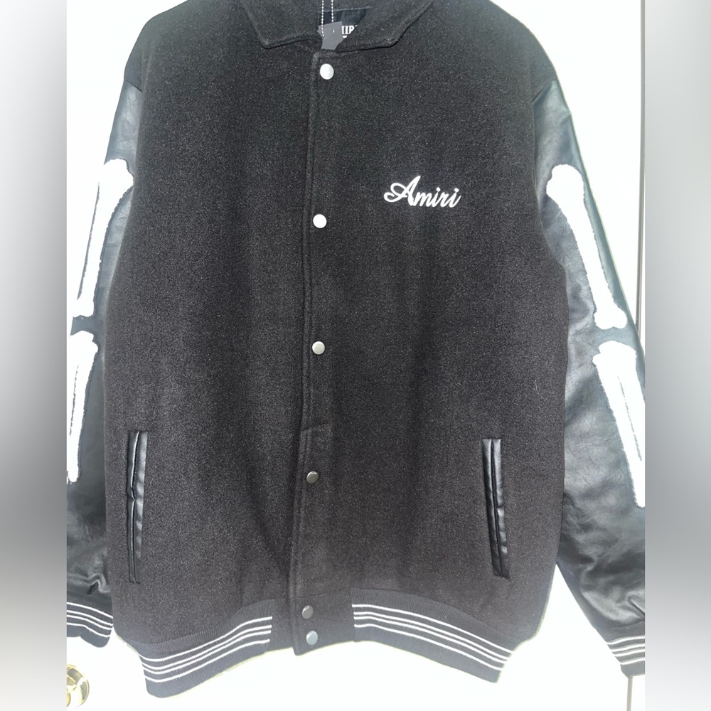 AMIRI black varcity jacket (size XXL)